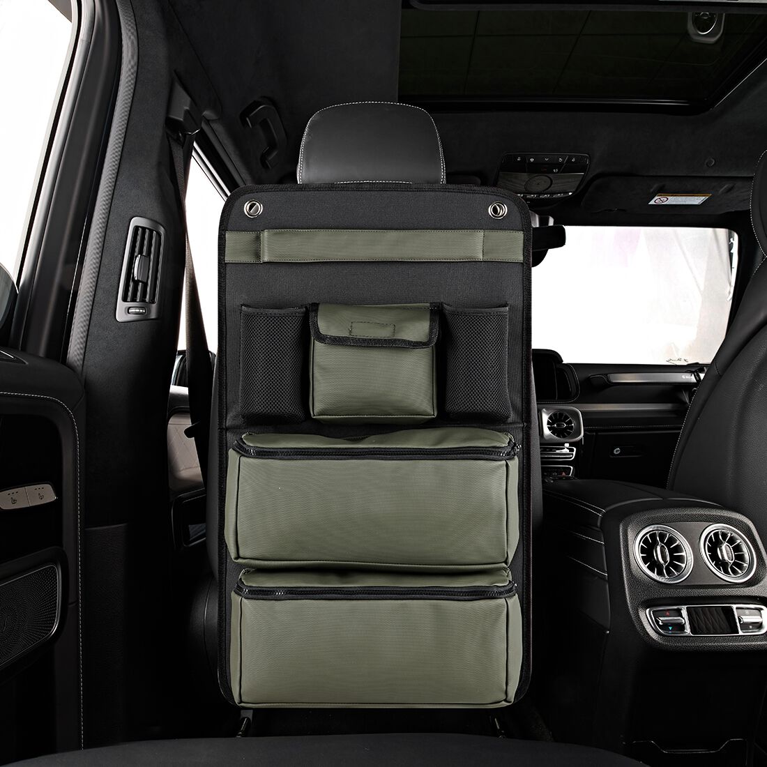 Cabin Crew Backseat Organiser Repreve Green/Black, , scanz_hi-res
