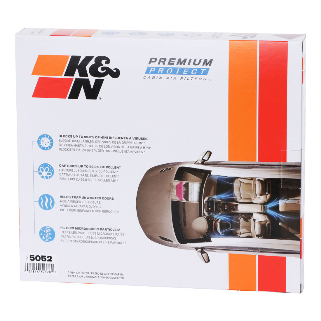 K&N Premium Disposable Cabin Air Filter - DVF5052, , scanz_hi-res