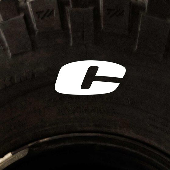 Tire Stickers - Letter C, , scanz_hi-res