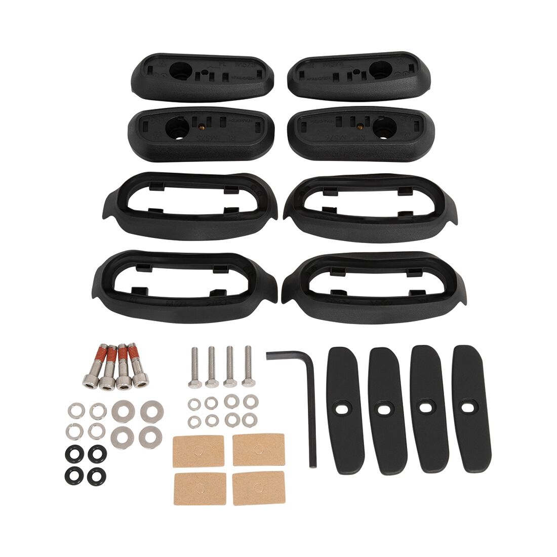 Rhino-Rack Base Kit to suit Isuzu Dmax Gen 3/Mazda BT50 Gen 3 4Pcs - RCP71-BK, , scanz_hi-res