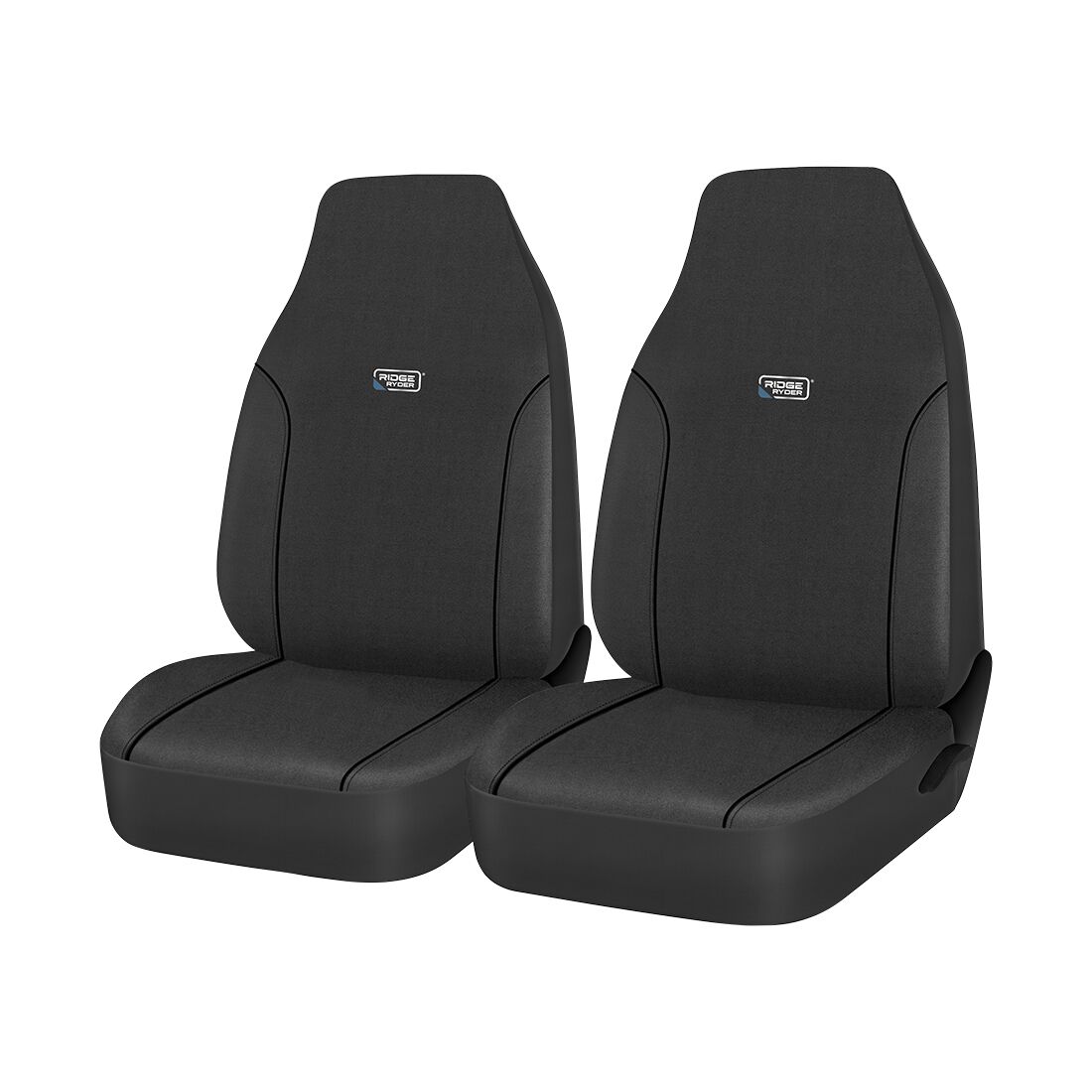 Ridge Ryder Canvas Seat Covers Charcoal/Black 60SAB, , scanz_hi-res