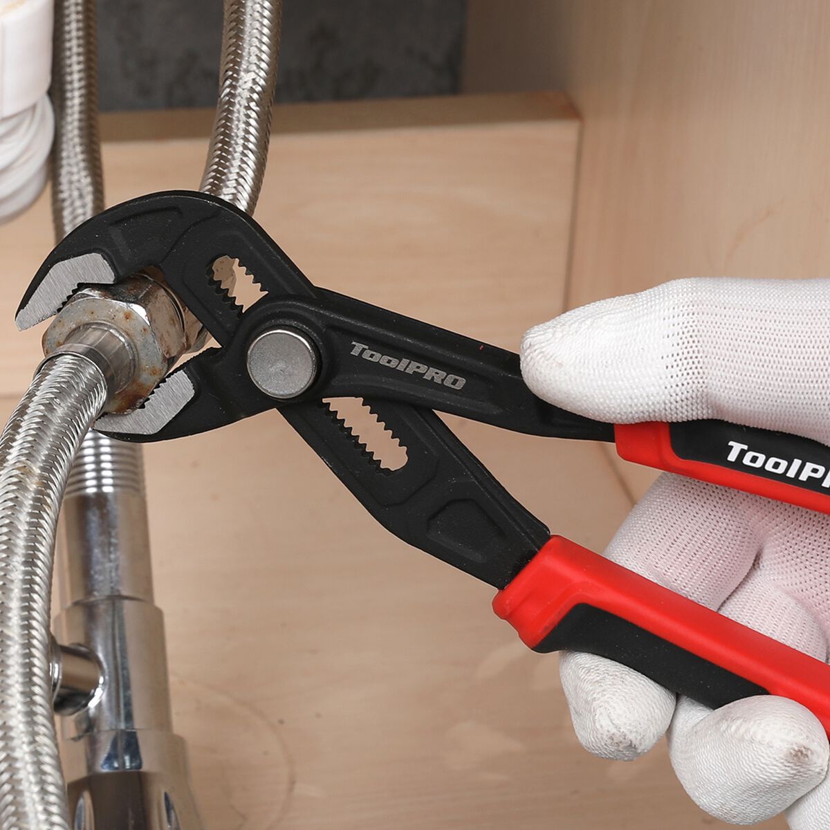 ToolPRO Pliers Groove Joint Quick Adjust 200mm, , scanz_hi-res