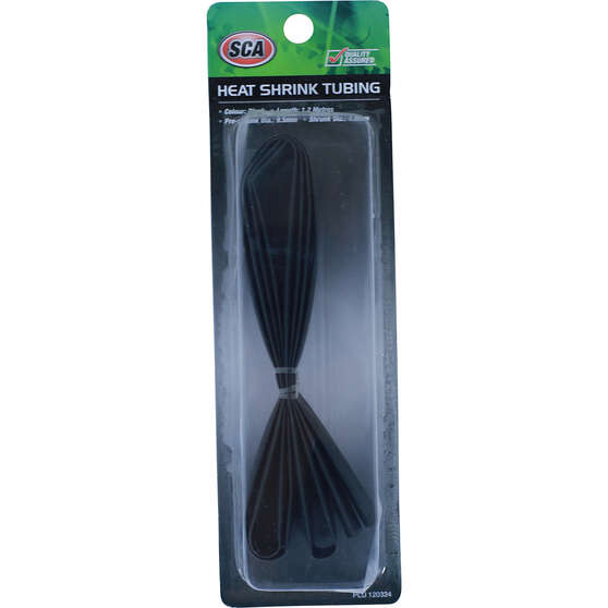SCA Heat Shrink Tubing - Black, 11.2mm x 1.2m, , scanz_hi-res