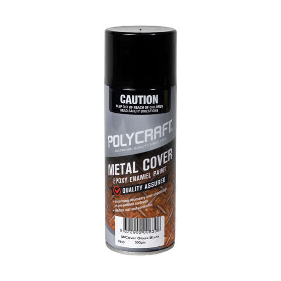 Polycraft Metal Cover Gloss Black 300g, , scanz_hi-res
