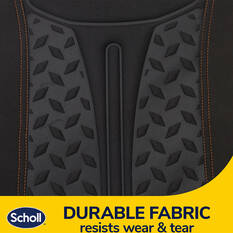 Scholl Copper Infused Memory Foam Black/Orange Lumbar Cushion, , scanz_hi-res