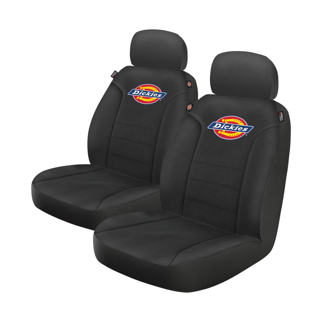 Dickies Repreve Polyester OG Logo Seat Covers Black Adjustable Headrests Airbag Compatible, , scanz_hi-res