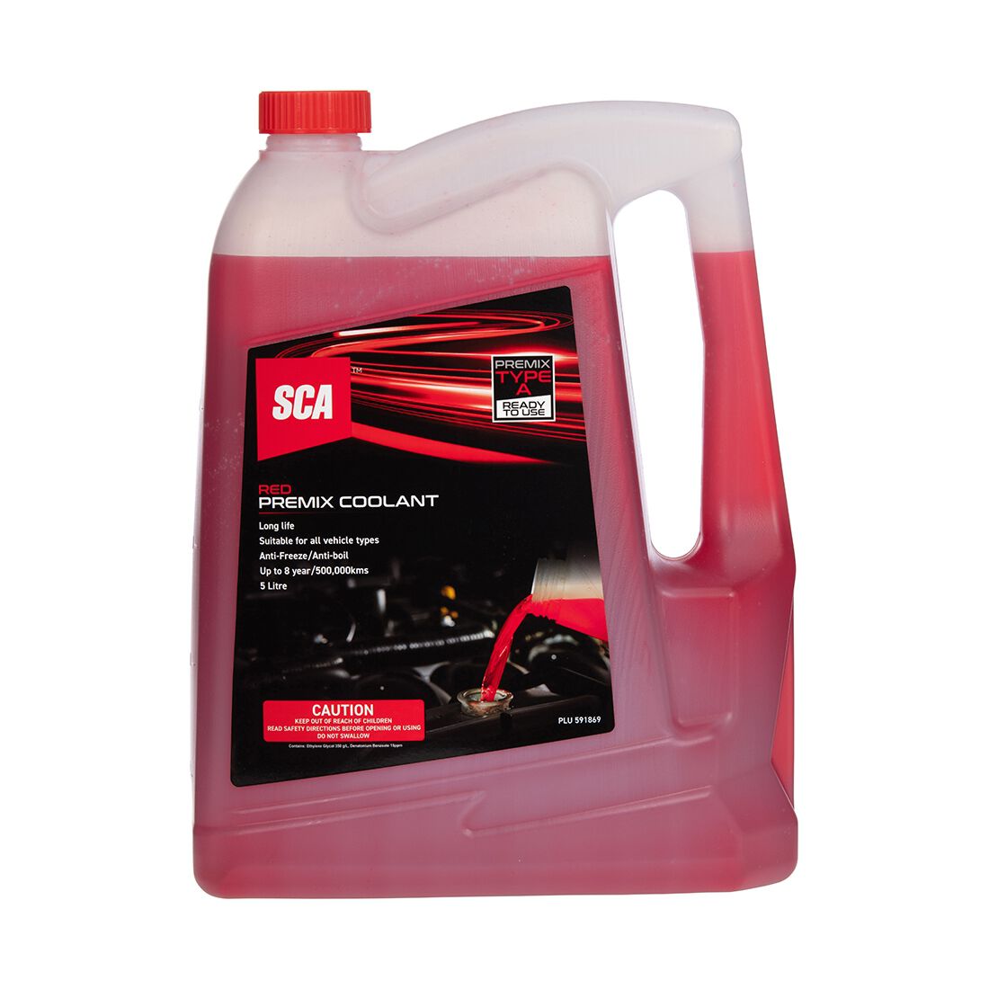 SCA Red Long Life Coolant Premix - 5 Litres, , scanz_hi-res