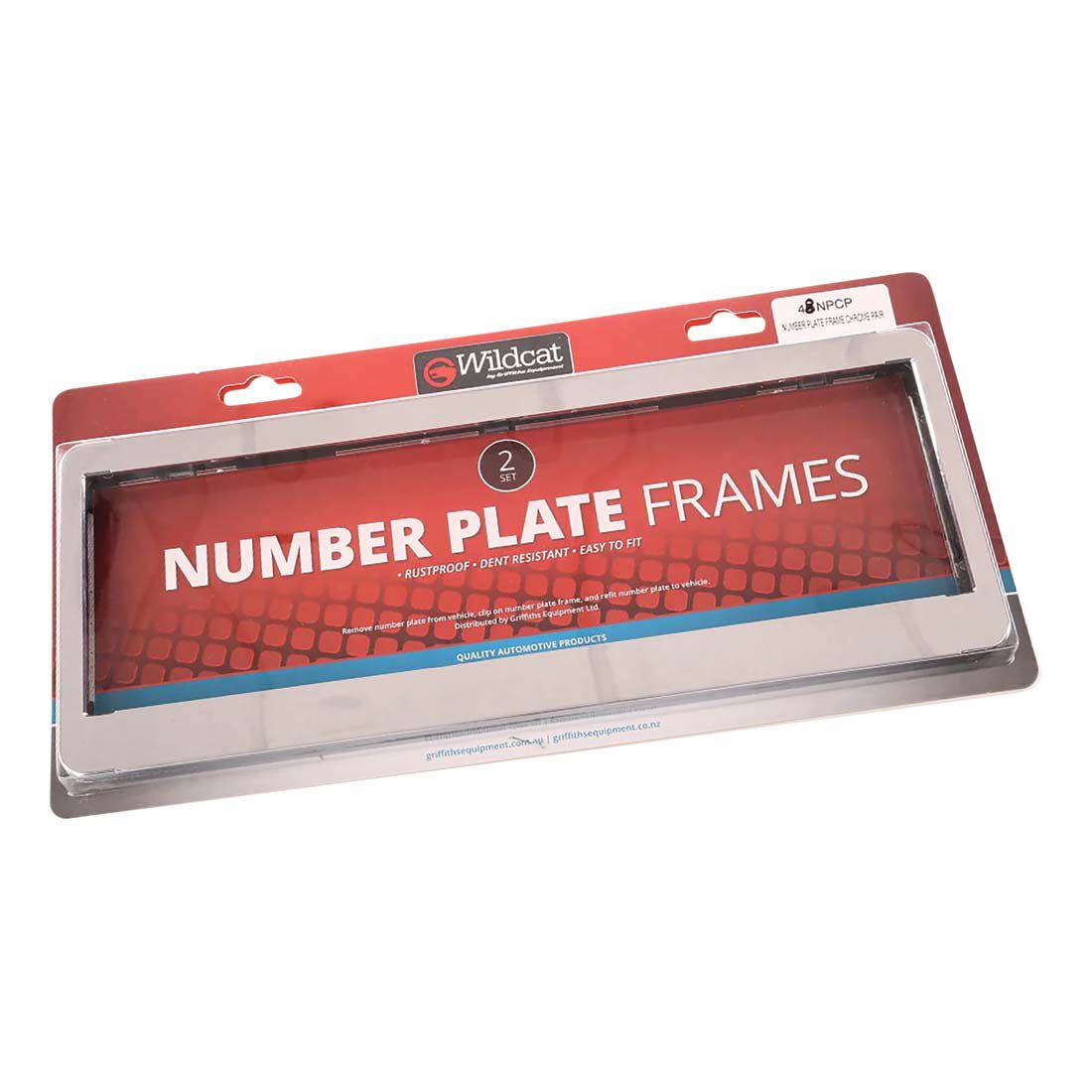 Wildcat Number Plate Frame - Chrome, , scanz_hi-res