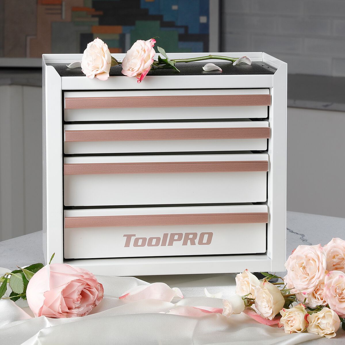 Toolpro Mini Tool Cabinet Antique White, , scanz_hi-res