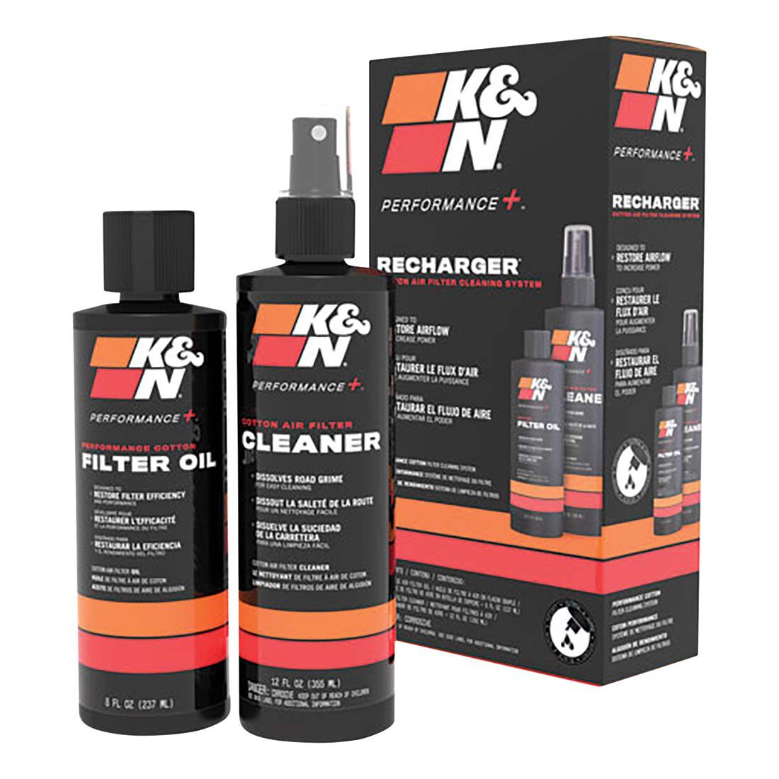 K&N Air Filter Recharge Kit Black - 99-5050BK, , scanz_hi-res