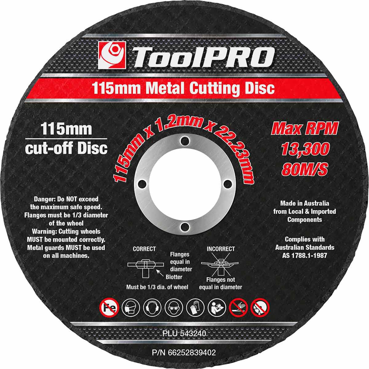ToolPRO Metal Cut Off Disc 10 Pack Supercheap Auto New Zealand