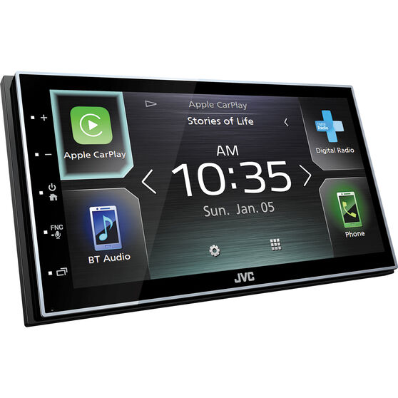 jvc kw m745dbt apple carplay android auto head unit