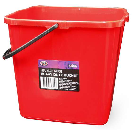 SCA Heavy Duty Square Bucket 12 Litre, , scanz_hi-res
