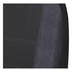 SCA Premium Jacquard and Velour Seat Covers Charcoal Rear Seat Size Adjustable Zips 06H, , scanz_hi-res
