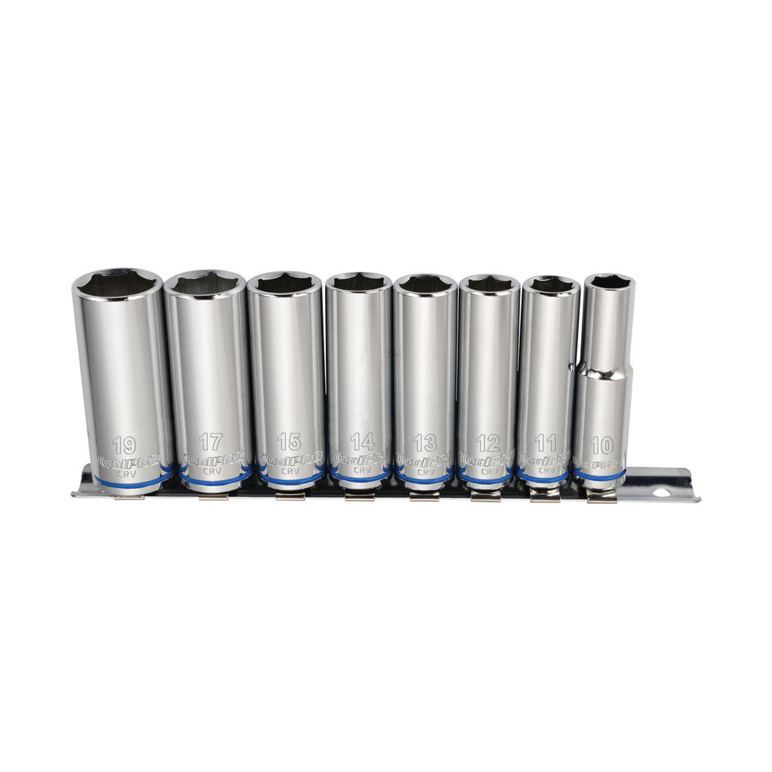 ToolPRO Socket Rail Set 3/8" Drive Deep Metric 8 Piece, , scanz_hi-res