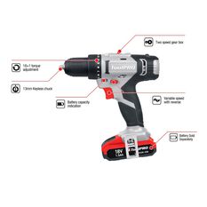 ToolPRO Drill Driver Kit 18V, , scanz_hi-res