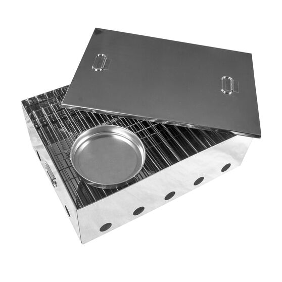 Kiwi Sizzler Stainless Steel Portable Smoker Small, , scanz_hi-res