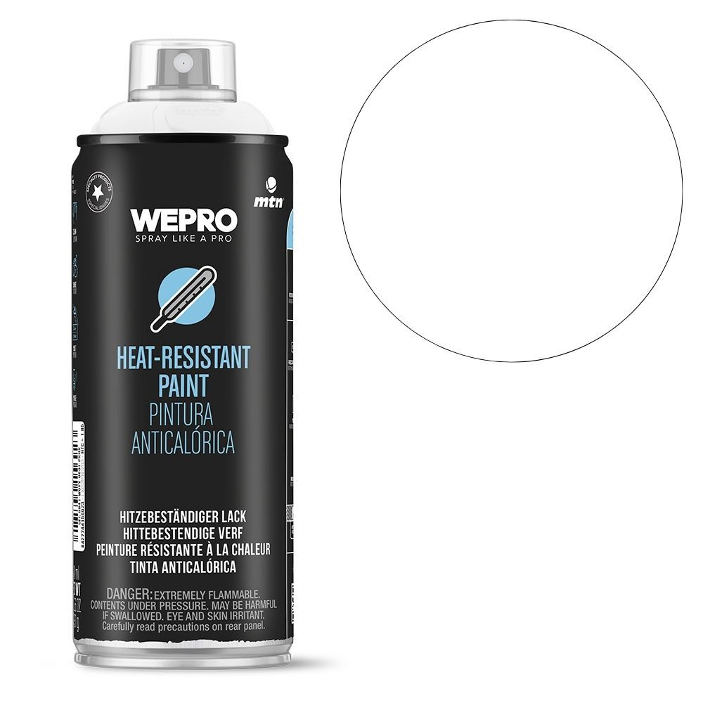 MTN PRO High Heat Paint White 400ml Spray Paint, , scanz_hi-res