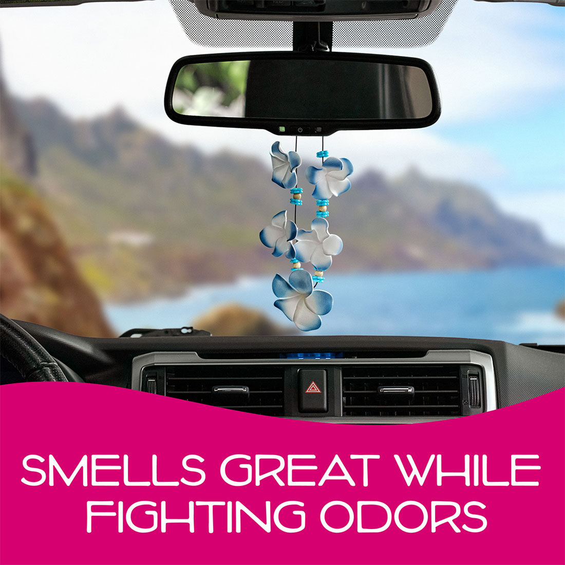 California Scents Novelty Hanging Lei California Clean Car Air Freshener - 1PK, , scanz_hi-res