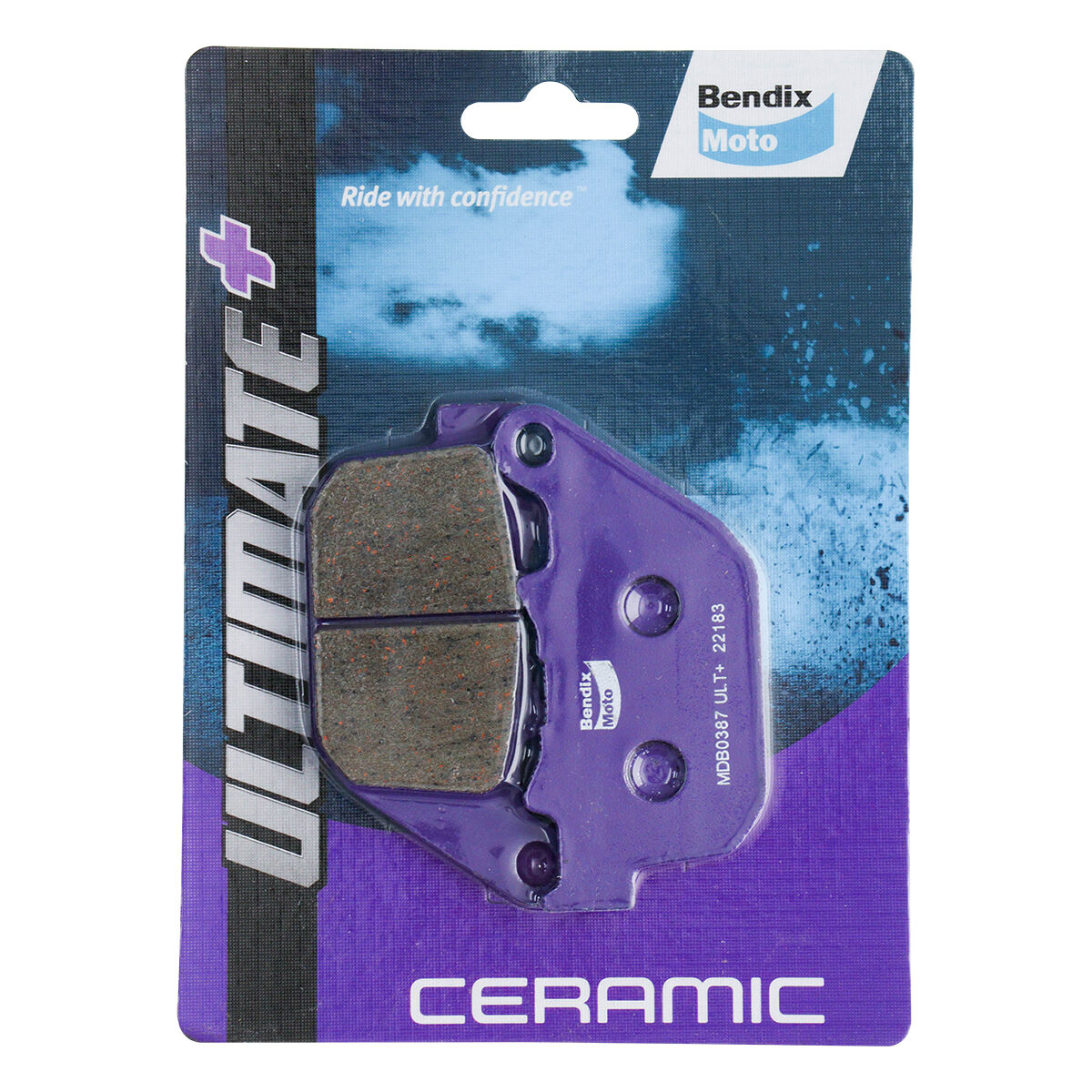 Bendix Ultimate+ Motorcycle Disc Brake Pads - MDB0387-ULT+, , scanz_hi-res