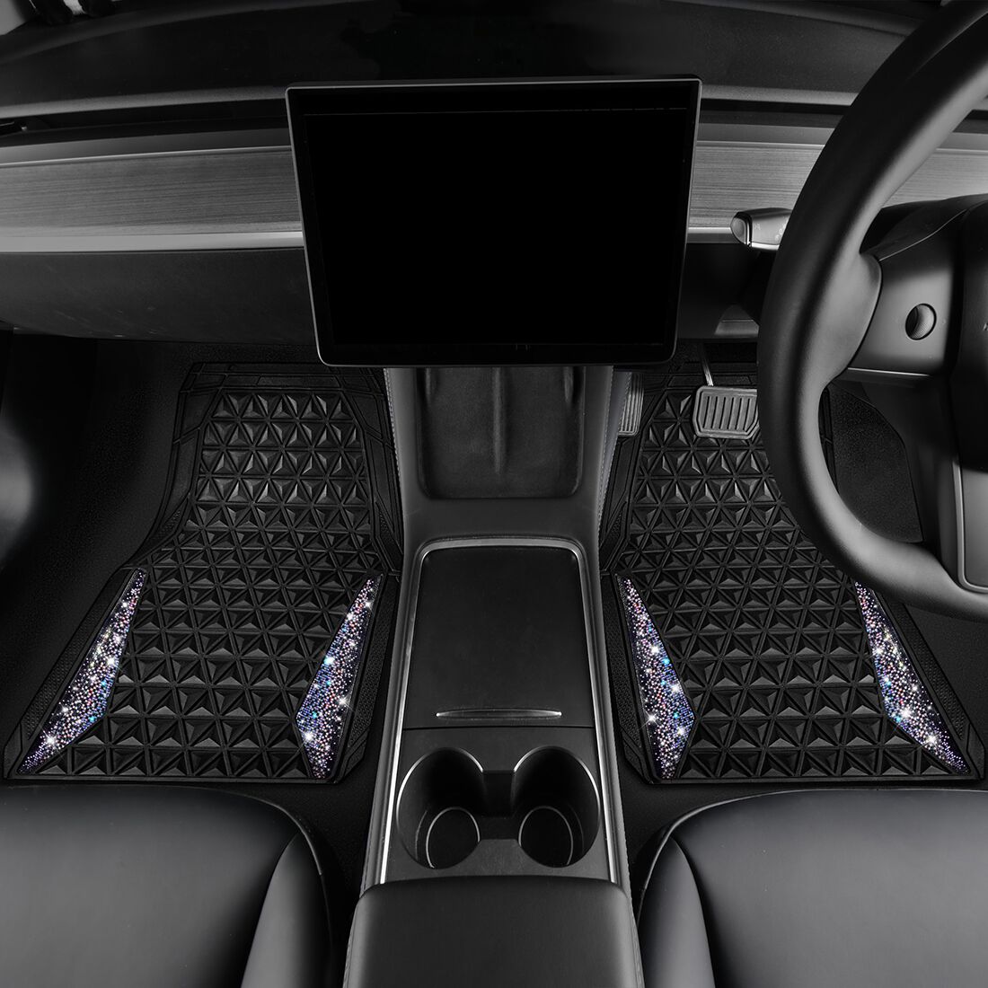 SCA Ombre Bling Floor Mats 4 Pack, , scanz_hi-res