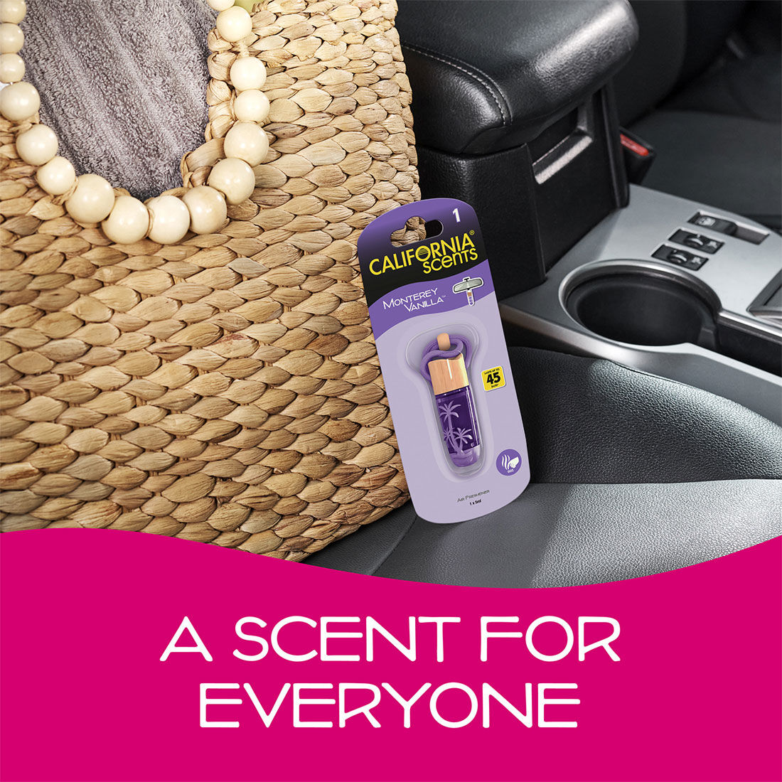 California Scents Hanging Vial Monterey Vanilla Car Air Freshener - 1PK, , scanz_hi-res