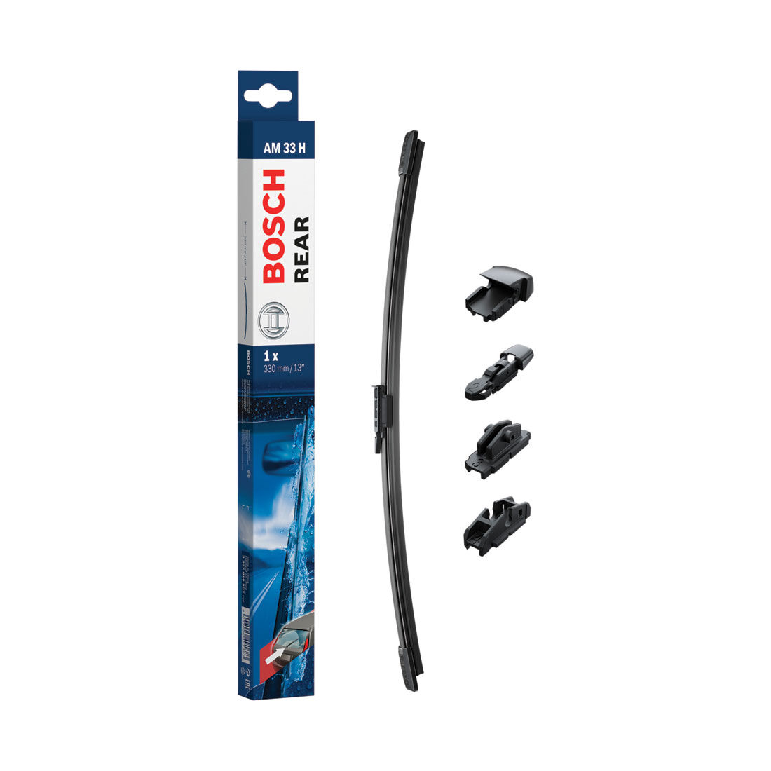 Bosch Rear Wiper Blade 330mm (13") Single - AM33H, , scanz_hi-res