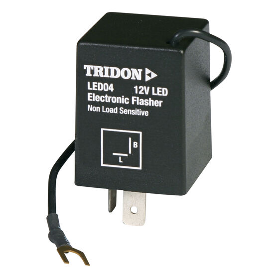 Tridon LED Flasher - 12V 2 Pin, Non -Load Sensitive - LED04, , scanz_hi-res