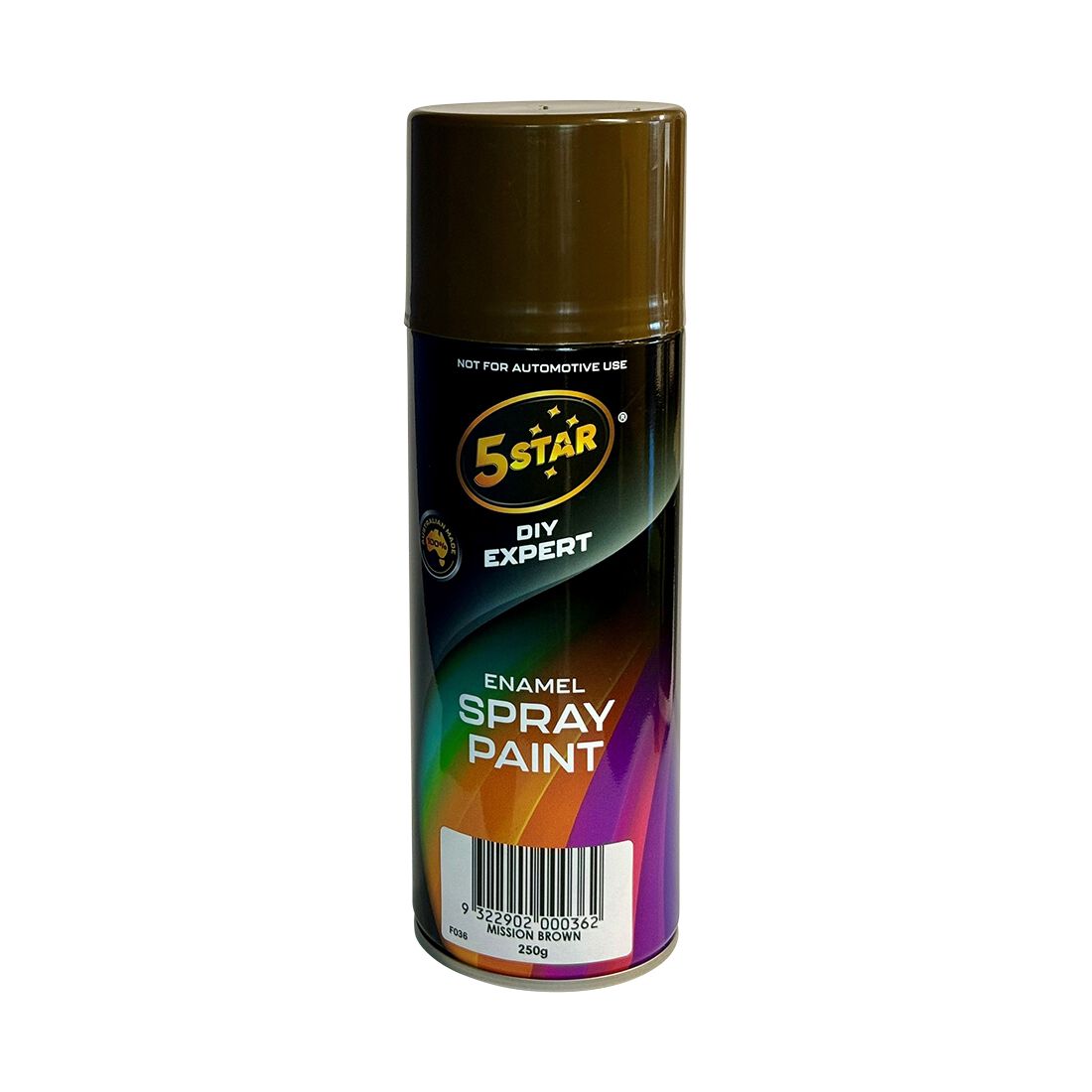 5 Star Enamel Spray Paint Mission Brown 250g, , scanz_hi-res