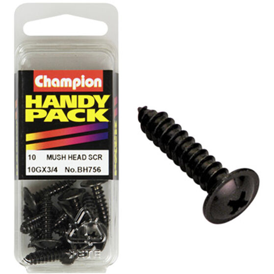 Champion Handy Pack Self-Tapping Screws BH756, 10G x 3/4", , scanz_hi-res