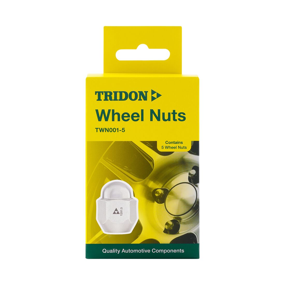 Tridon Wheel Nuts M12x1.5. Tapered Seat. 21mm Hex - 5 Pack, , scanz_hi-res