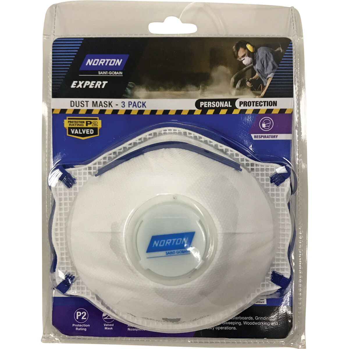 Norton Disposable P2 Safety Masks - 3 Pack, , scanz_hi-res