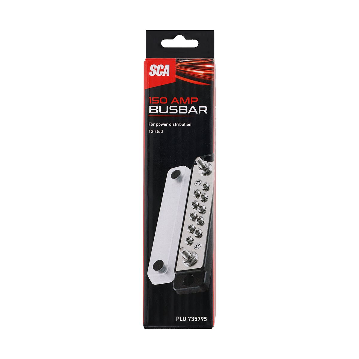 SCA Busbar 12 Stud Black 150 Amp, , scanz_hi-res
