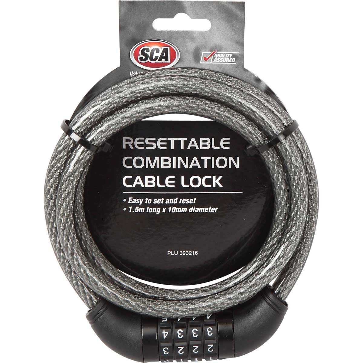 SCA Resettable Combination Lock - 1.5m x 10mm, , scanz_hi-res