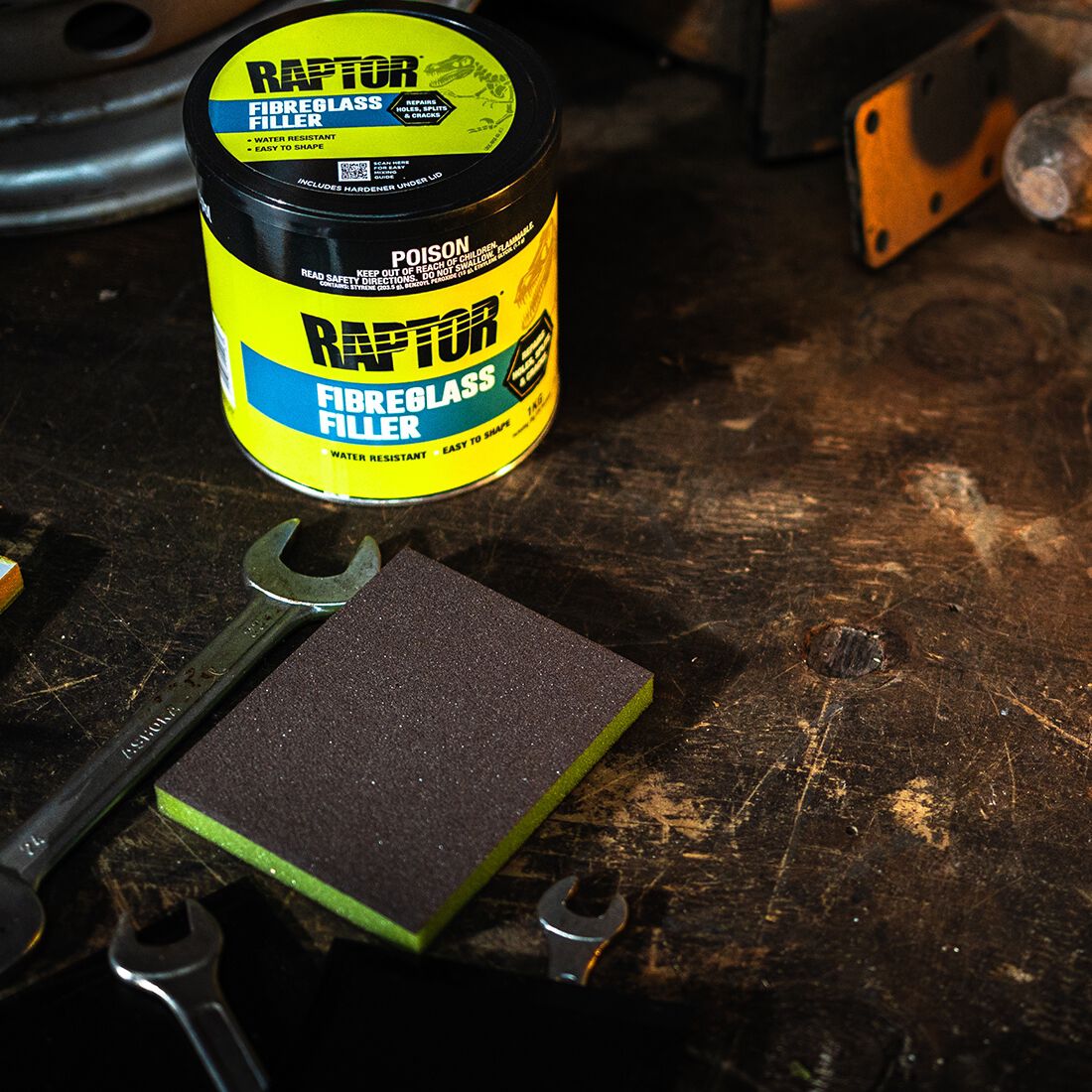 Raptor Fibreglass Filler 1KG, , scanz_hi-res