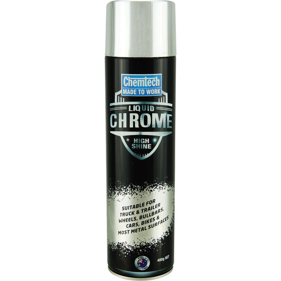 Chemtech Liquid Chrome Enamel Aerosol Paint 400g Supercheap Auto New Zealand