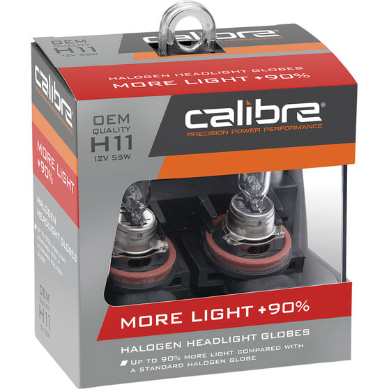 Calibre Plus 90 Headlight Globes - H11, 12V 55W, CA90H11, , scanz_hi-res