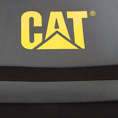CAT Poly Canvas & Neoprene Seat Covers Black/Grey Adjustable Headrests Airbag Compatible, , scanz_hi-res