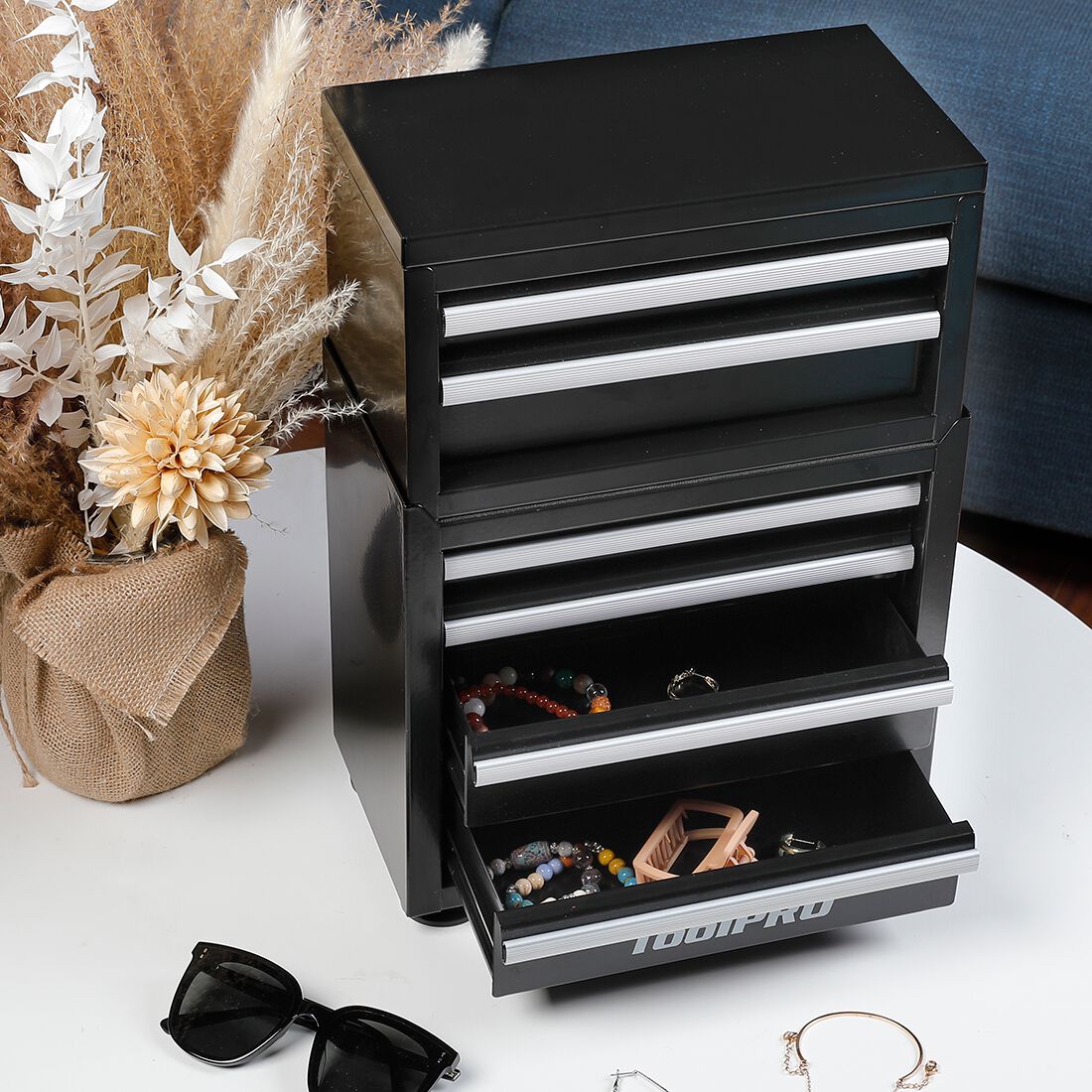 ToolPRO Miniature Tool Chest 2 Drawer Black, , scanz_hi-res