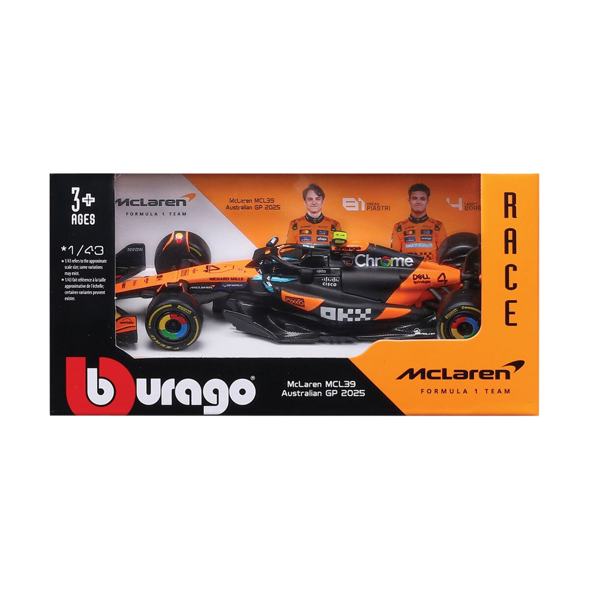 1:43 Die Cast 2025 McLaren #4 Norris, , scanz_hi-res