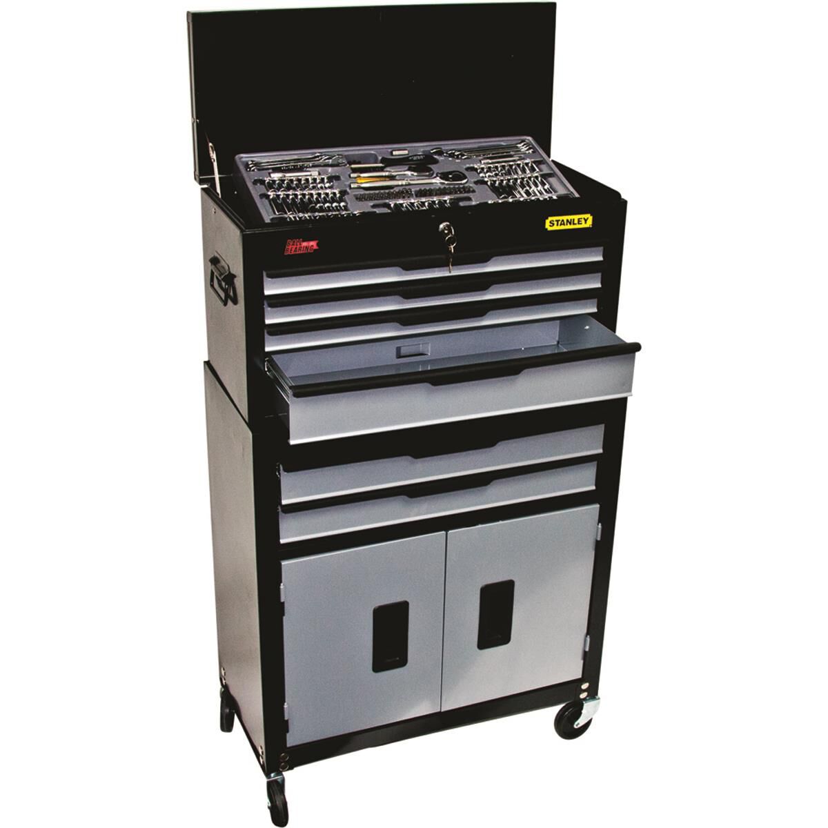 Stanley tool shop chest on wheels