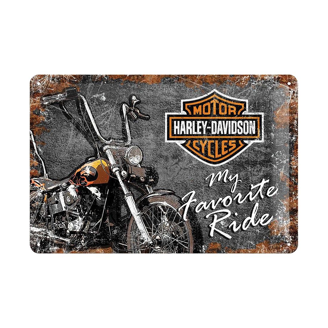 Nostalgic-Art Tin Sign 20x30cm Harley Davidson Favourite Ride, , scanz_hi-res