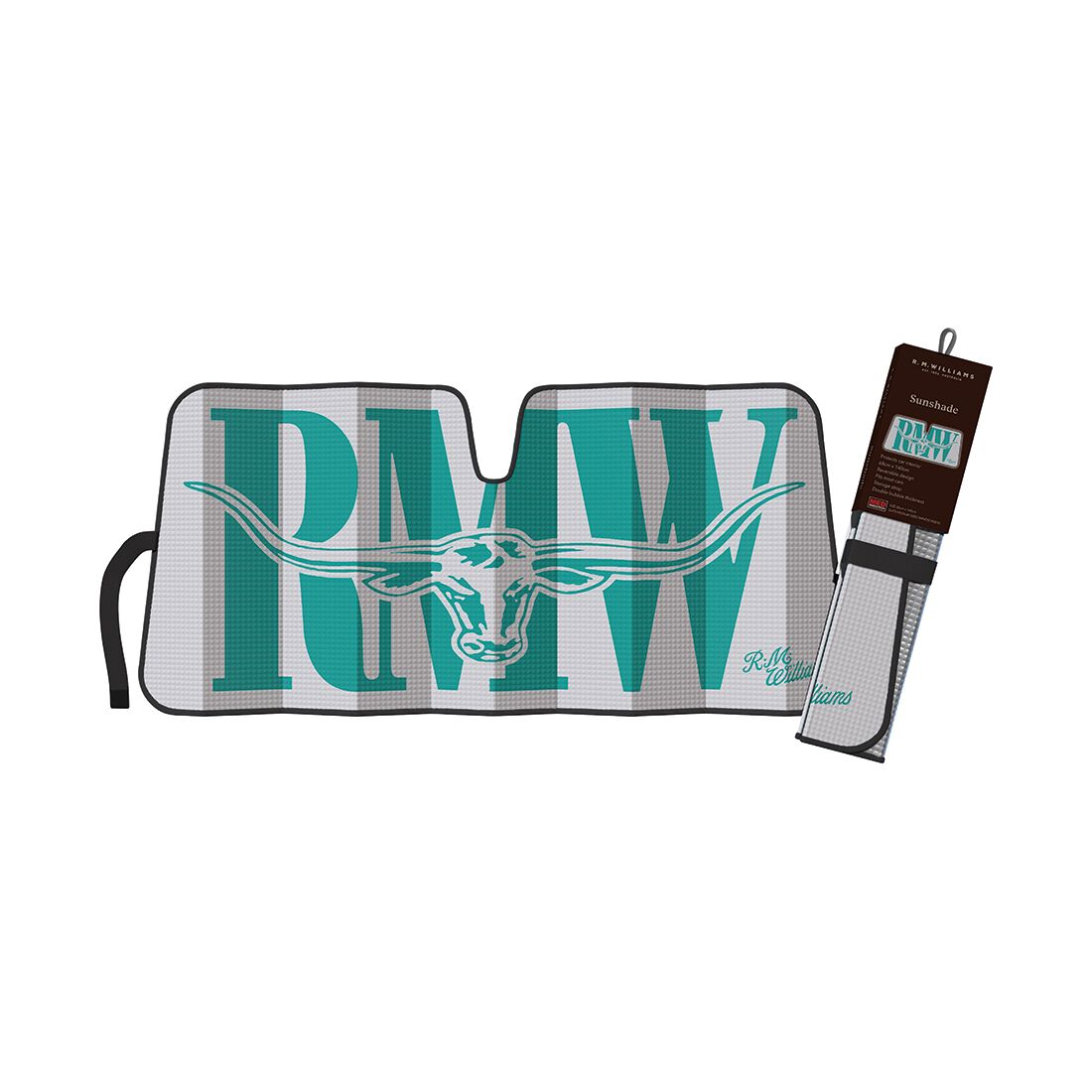 R.M.Williams Medium Aqua Sunshade Accordion Front, , scanz_hi-res