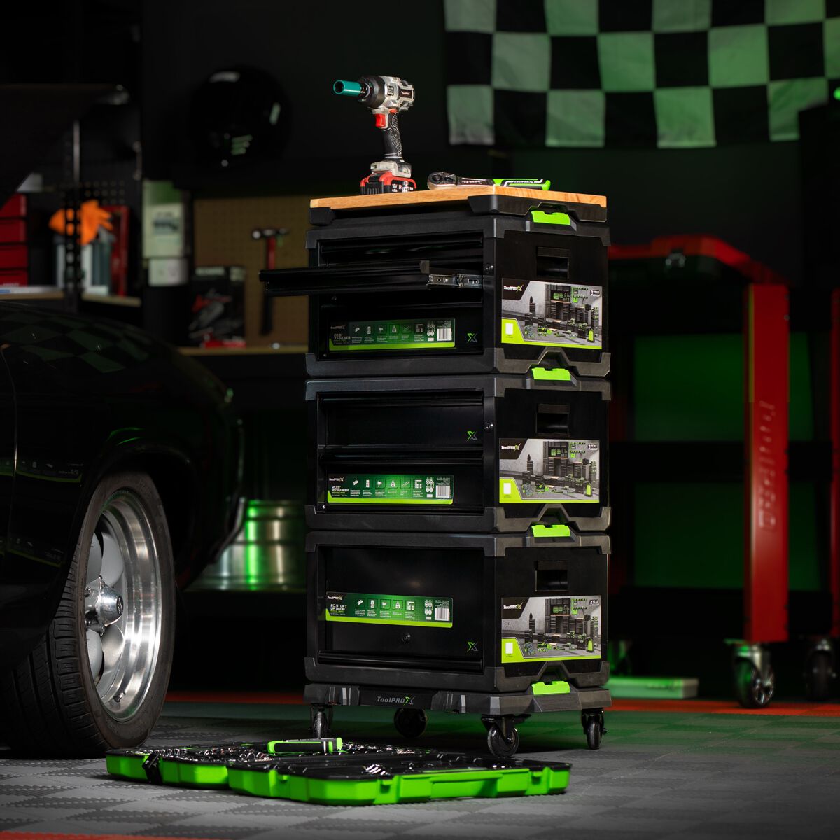 ToolPRO-X Metal Modular Storage System - 2 in 1 Dolly & Mounting Base, , scanz_hi-res