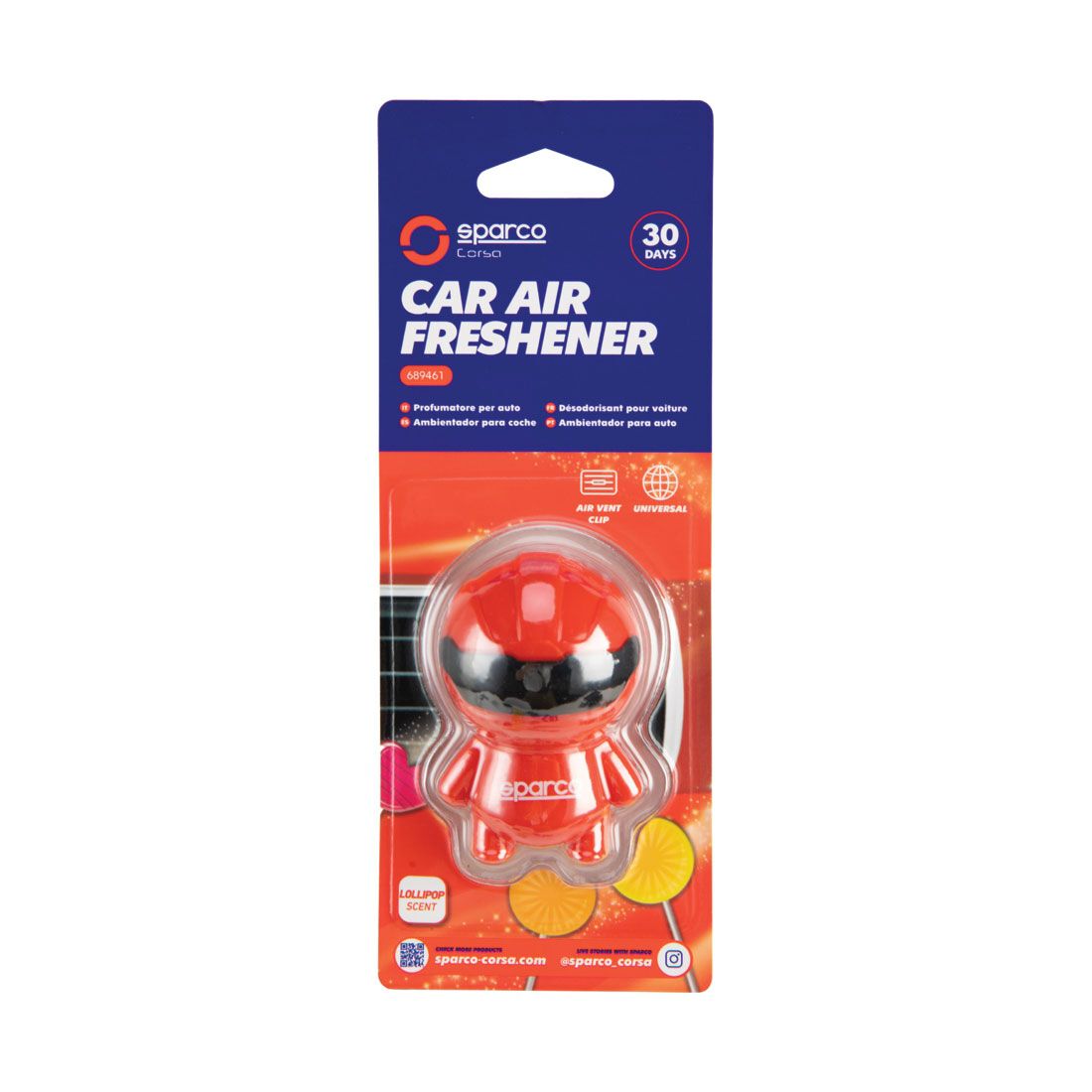 Sparco Mr. Pilot Air Freshener Vent - Lollipop, , scanz_hi-res