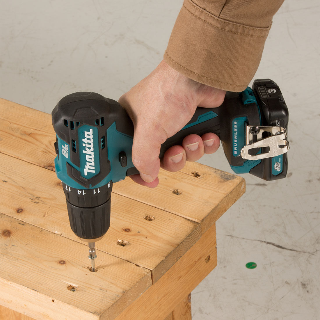 Makita 12V Brushless Drill Driver Skin DF332DZ, , scanz_hi-res
