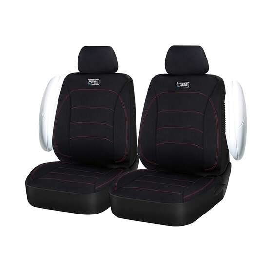 Ridge Ryder Neoprene Seat Covers Black/Red 30SAB, , scanz_hi-res
