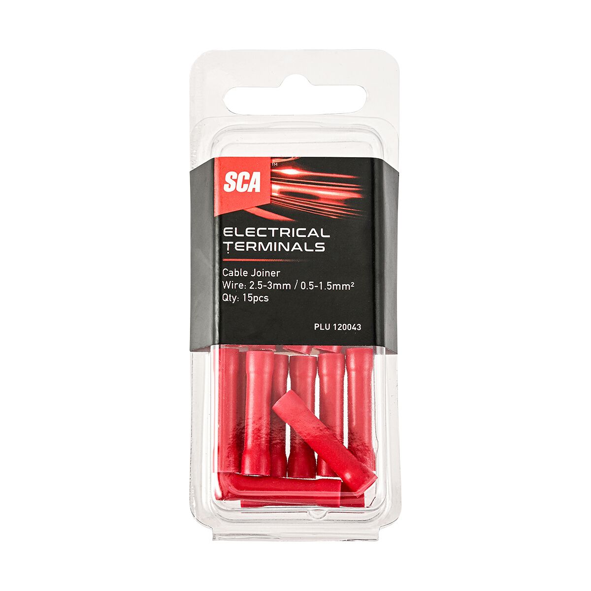 SCA Cable Joiner Terminal 2.5mm Red 15 Piece, , scanz_hi-res