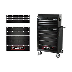 ToolPRO Tool Cabinet Magnet Fascia Set - Black Carbon Fibre, Suits 26" Chest & 27" Cabinet, , scanz_hi-res