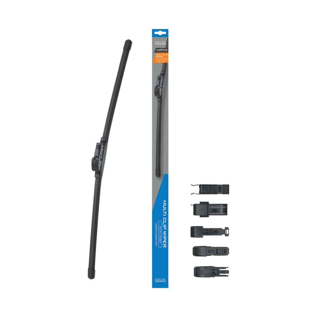 Calibre Multi-Clip Wiper Blade 650mm (26") Single - MC650, , scanz_hi-res
